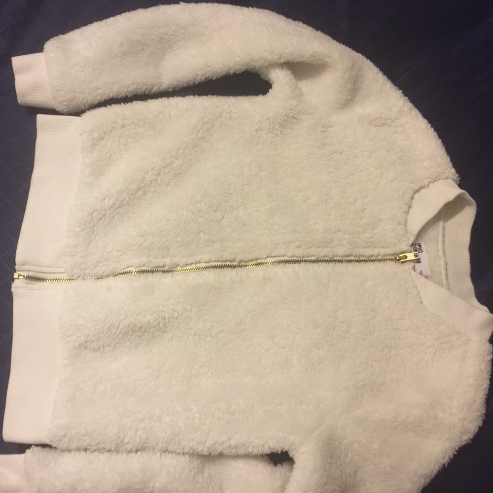 Soft Epic Threads small teddy bear white sweater.